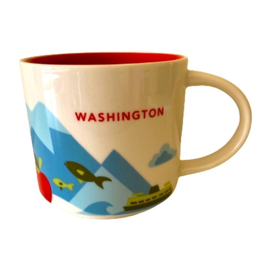 Starbucks Washington State You Are Here 2015 Collection Coffee Mug Cup 14 oz